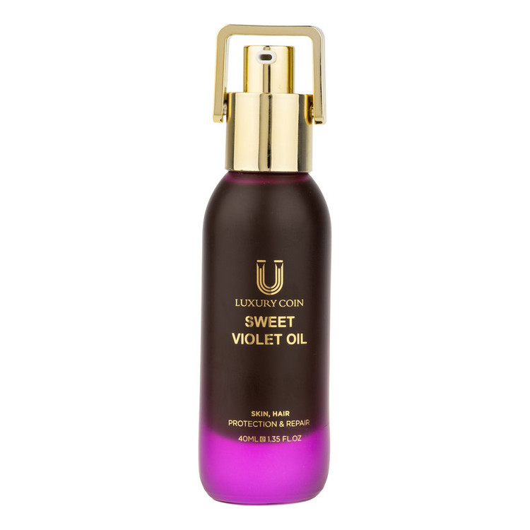 روغن بدن لاکچری کوین مدل VIOLET OIL مناسب برای انواع پوست حجم 40 میلیلیتر